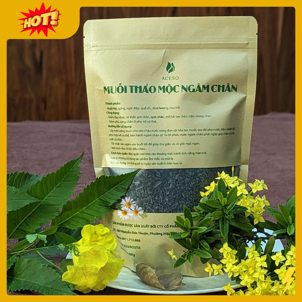 Muối thảo mộc ngâm chân Aceso Muối thảo mộc ngâm chân Aceso